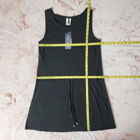 Medium Black Anne Cole Bathingsuit Cover/Dress 100% Cotton - Picture 5 of 6